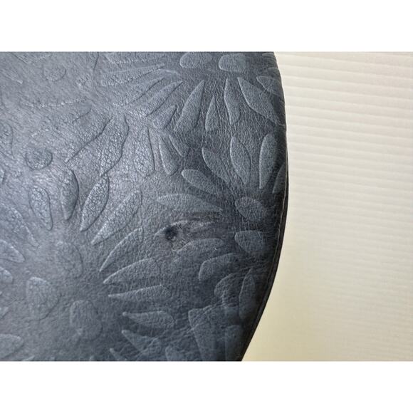 Vintage Carlo D'Santi Geanuine Leather Blue Shoulder BagTooled Leather Handbag - Picture 12 of 16